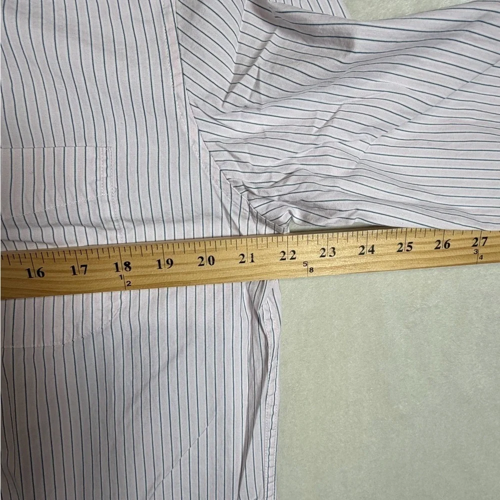 NWT J. Crew Men's Large Slim Untucked Short Purple Striped Casual Shirt